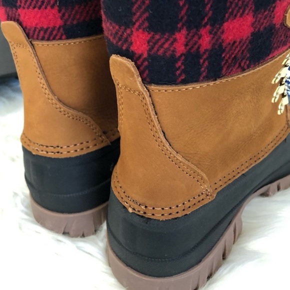 J Crew Winter Arctic Snow Boot (Red Plaid Pecan) - Picture 2 of 3